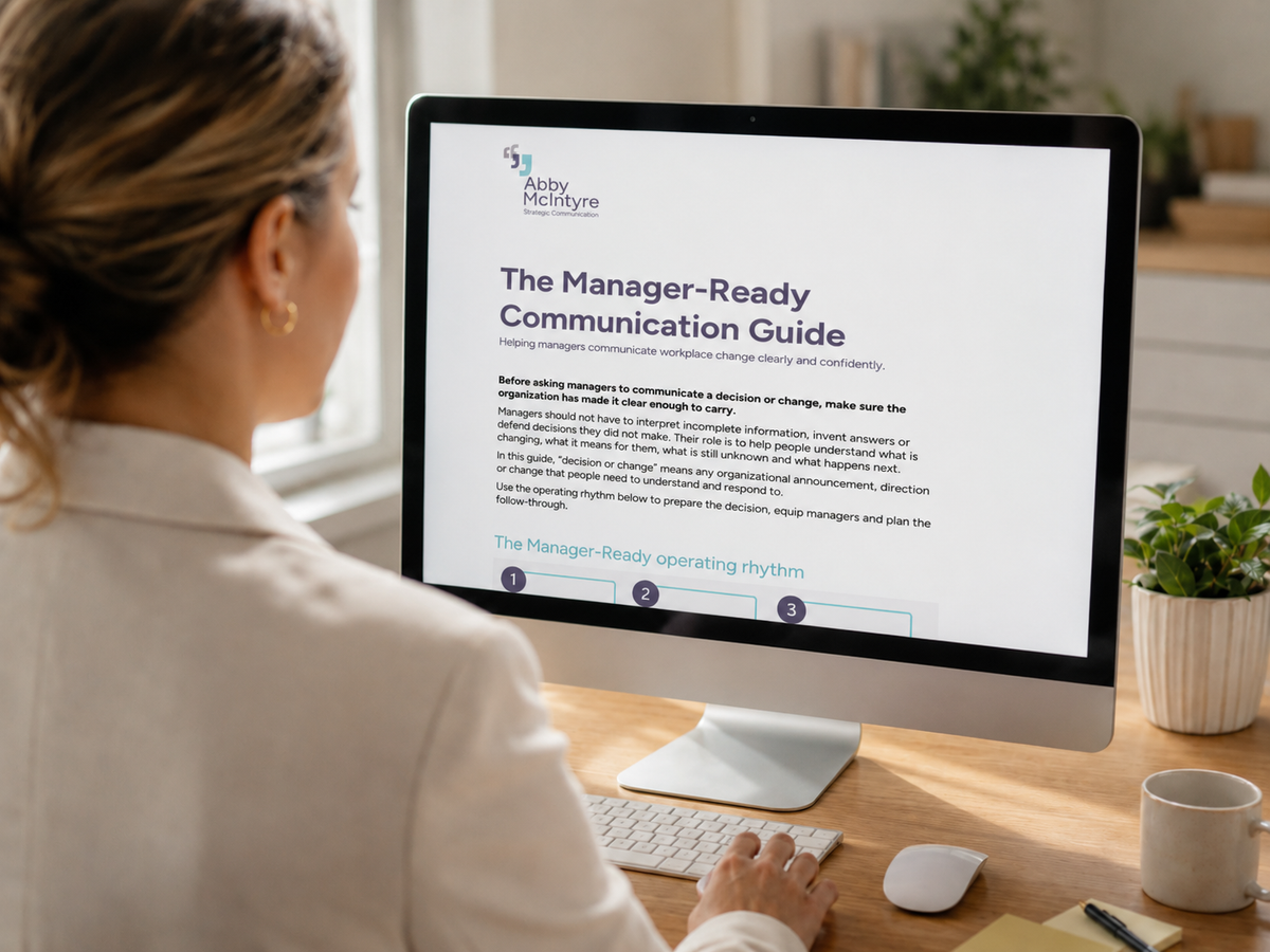 Manager-Ready Communication Guide